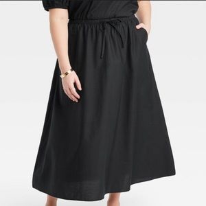 A New Day A-line Midi Slip Skirt 2X
